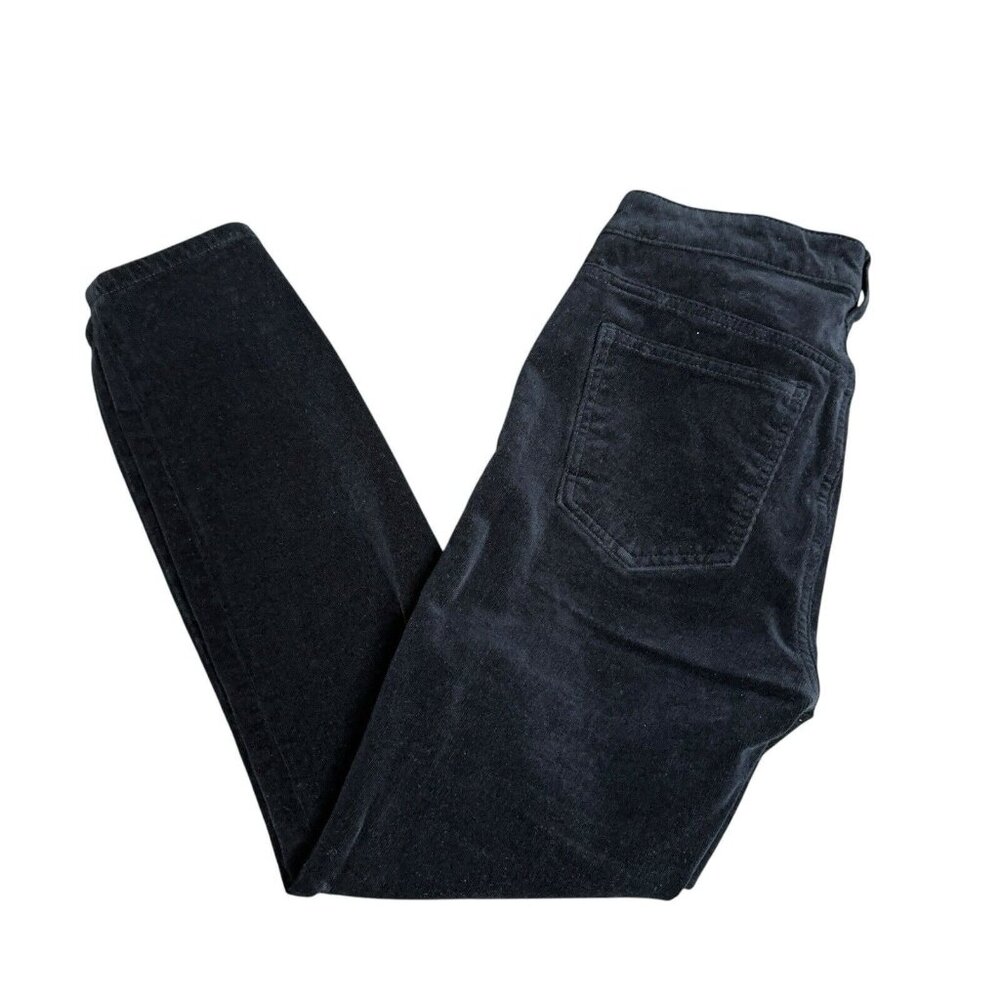 Pilcro And The Letterpress High Rise Skinny Corduroy Pants Women's Size 27 Black - Picture 12 of 12